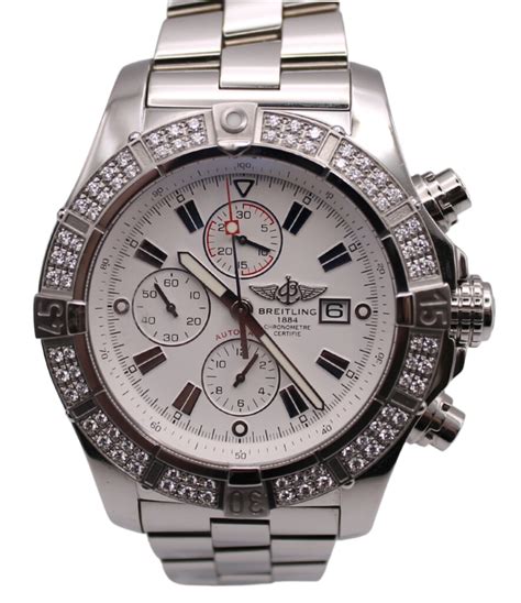 breitling super avenger diamond bezel price|breitling diamond watch bezel.